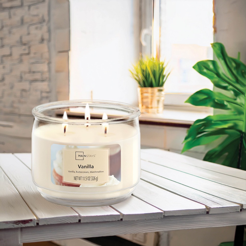 Home Fragrance Vanilla Scented Candle - Ароматическая свеча в стеклянной банке с